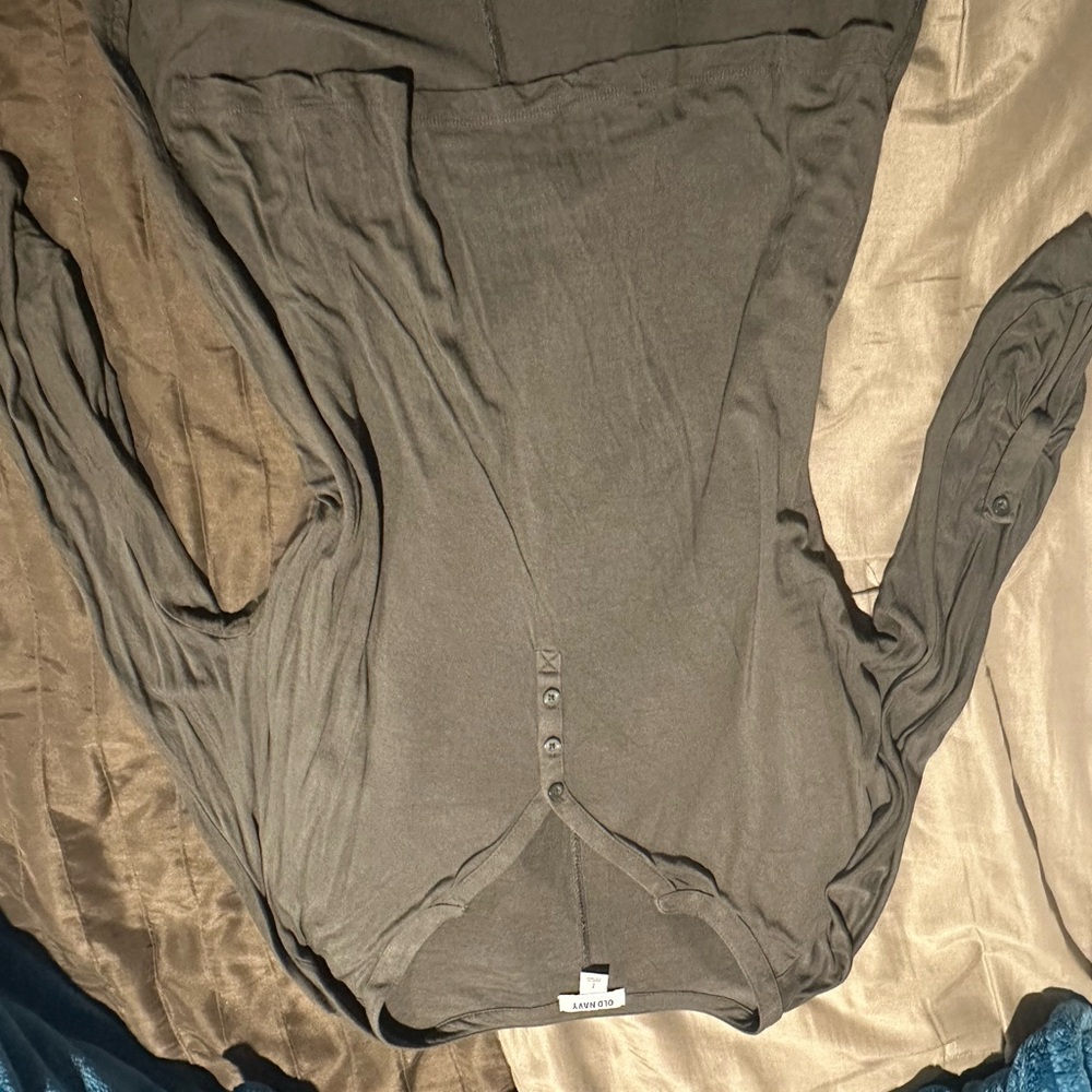 Old Navy Charcoal Button-Up Shirt